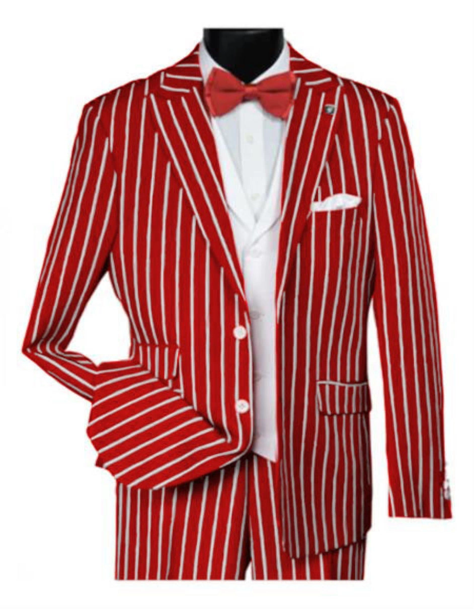 Red Pinstripe Suit Bloke's Swagger Awaits You A True 1920s Gangster Vibe